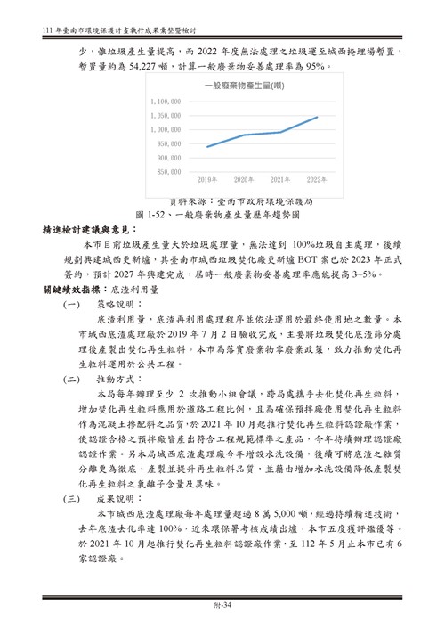 111 年臺南市環境保護計畫第84頁內容